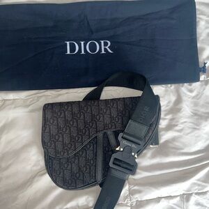 Dior Saddle Bag Monogram Black